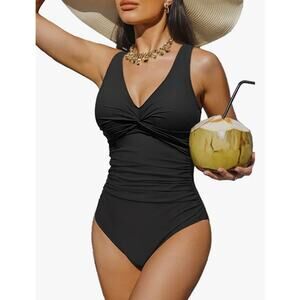 Holipick Women's XL Tummy Control Pushup One Piece Slimming Swimsuit J5-34